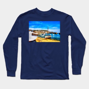 Mousehole Harbour Boat, Cornwall Long Sleeve T-Shirt